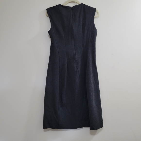 Mm Lafleur stretch knit sleeveless dress charcoal 6 - Picture 3 of 6